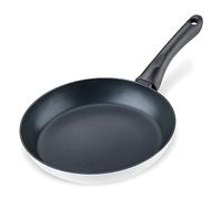 FACKELMANN Sartén Arcadalina 24 cm - Sartén antiadherente de 90% aluminio reciclado y revestimiento cerámico - Sartén de inducción para cocinar y saltear - Sin PFAS, negro/blanco