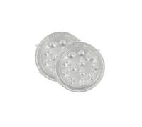 Fackelmann Set 2 X 10 Bandejas De Aluminio Para Escargots, 17,5 Cm, Redondas, Aptas Para Horno, Gris