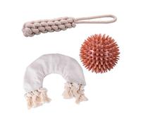 Fackelmann Set de Accesorios para Mascotas, Incluye Juguete de Cuerda para Perros, Bola de Juguete para Perros y Cuerda de Juego