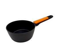 Fackelmann Soft Cazo Antiadherente 16 cm, Aluminio Forjado, Revestimiento Cerámico Greblon Libre de PFA, Apta para Inducción, Vitro, Gas y Horno, Mango Soft Touch Resistente al Calor, 1 ud.