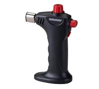 Fackelmann Soplete Flambeador Regulable para Flambear, Gratinar y Caramelizar con Seguridad y Precisión, Control de Gas y Cierre de Seguridad, Color Negro, 10 cm