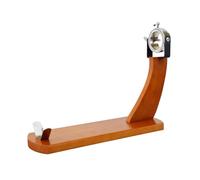 Fackelmann Soporte jamonero Giratorio Profesional para paletilla y jamón, Pino con herrajes cromados, Color Madera Natural, 36,5 x 16,5 x 37,5 cm, 1 ud