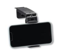 Fackelmann Soporte para teléfono móvil de avión - Soporte compacto y plegable para smartphone de viaje de plástico resistente, apto para 4,7 - 6,9 pulgadas