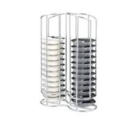 Fackelmann Soporte Porta Cápsulas Tassimo, Capacidad 32 Cápsulas de Café, Soporte de Acero Vertical para Cápsulas de Café, Organizador Cápsulas, 1 ud. 18x27 cm.