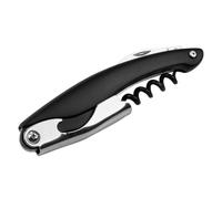 Fackelmann Specter 49762 Sommelier - Sacacorchos, abrebotellas, color negro mate, plástico, acero inoxidable, 11 cm