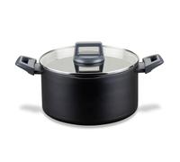 Fackelmann Statement Cacerola con Tapa de 24 cm, Aluminio Reciclado con Recubrimiento Cerámico, Resistente al Calor hasta 150 Grados, Apto para Todas las Cocinas, Incluye Inducción