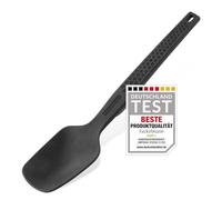 Fackelmann Statement - Cuchara de cocina con mango ergonómico, apta para ollas y sartenes revestidas, 30 x 6,5 x 3,5 cm, color gris