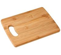 FACKELMANN Tabla de cortar cocina madera de bambú pequeña para picar verduras, trocear y filetear carne o pescado, 22x16cm, 1ud.