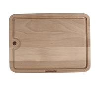 Fackelmann Tabla de Cortar Rectangular con Orificio para Colgar, Tabla para Picar Alimentos, Madera de Haya con Certificación FSC, 30x23 cm, Color Marrón Claro, 1 ud.