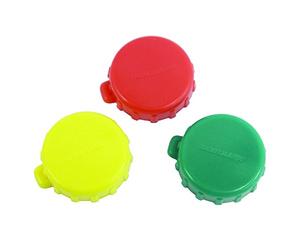 Fackelmann Tapas para Botellas, 10 Piezas, Plástico, Multicolor