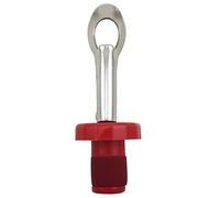 FACKELMANN Tapones Hermeticos Para Botellas Silicona, Tapones Vino, Polipropileno, Metal, Color Rojo o Granate o Inox. 9,5x3 cm, 3 ud-s
