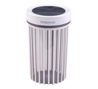 FACKELMANN Tarro de almacenamiento ranurado 1100 ml, caja transparente para cocina, tapa azul helada, diseño ranurado, apto para lavavajillas, diseñado en Alemania