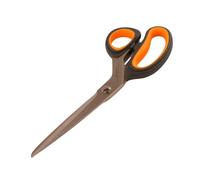 Fackelmann Tijeras de Cocina Multiusos, Tijeras Universales Grandes, Uso Profesional, Acero inoxidable y Mango Ergonómico Antideslizante de Polipropileno, Color Naranja y Negro, 22 cm, 1ud