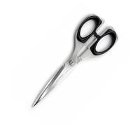 Fackelmann Tijeras de Cocina Multiusos, Tijeras Universales, Tijera Enteriza, Tijera de Cocina Profesional de Acero Inoxidable, mango Ergonómico Antideslizante, Color Negro, 21cm, 1ud