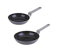 Fackelmann Verona Set de Sartenes Antiadherentes con Recubimiento Cerámico Libre de PFAS, mango soft touch, incluye Sartén de 20 cm y Sartén de 28 cm