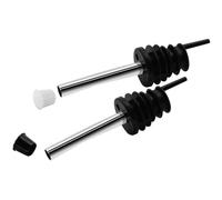 Fackelmann Vertedor de Vino, Ayuda para Verter Sin Goteo, Acero Inox y Prolipropileno, 10x2,5cm, 2 ud-s