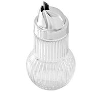 Fackelmann Vintage Cristal con tapón dosificador Cromado-azucarero 160ml-7x, Transparente y Plateado, 7x7x13,5cm, 46928