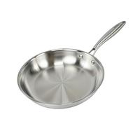 Fackelmann Vita3 Sartén Inoxidable 24 cm, Acero Inoxidable Triply con Triple Fondo Difusor, Sin Antiadherente, Sin PFA, Apta para Inducción, Gas, Vitro y Horno, Sellado Perfecto, Lavavajillas