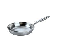 Fackelmann Vita3 Sartén Inoxidable 26 cm, Acero Inoxidable Triply con Triple Fondo Difusor, Sin Antiadherente, Sin PFA, Apta para Inducción, Gas, Vitro y Horno, Sellado Perfecto, Lavavajillas