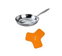 Fackelmann Vita3 Set de Sartén Acero Inoxidable 20 cm con Fondo Triply y Salvamanteles Magnético de Silicona