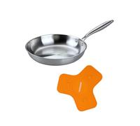 Fackelmann Vita3 Set de Sartén Acero Inoxidable 24 cm con Fondo Triply y Salvamanteles Magnético de Silicona