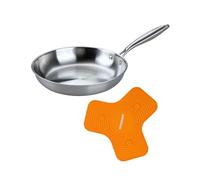 Fackelmann Vita3 Set de Sartén Acero Inoxidable 26 cm con Fondo Triply y Salvamanteles Magnético de Silicona