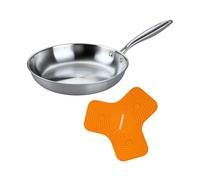 Fackelmann Vita3 Set de Sartén Acero Inoxidable 28 cm con Fondo Triply y Salvamanteles Magnético de Silicona