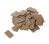 FackLOxc 100 Uds. Tarjetas Regalo Kraft Etiquetas Colgantes Etiquetas Joyería Decoración Artesanal 2x3 3 Cm