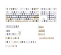 FackLOxc 146/136 teclas Customs Platinums Juego de teclas bordadas con impresión lateral retroiluminada para teclado mecánico