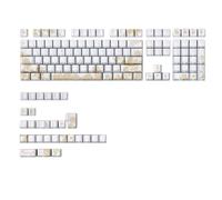 FackLOxc 146/136 teclas Customs Platinums Juego de teclas bordadas con impresión lateral retroiluminada para teclado mecánico