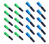 FackLOxc 20pcs Fibra Óptica Conector Rápido Ensamblaje Campo Rápido Fibra Óptica Ftth Adaptador Conector Frío Integrado