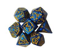 FackLOxc 7pcs/Set Polyédrico Dices Acrílicos Dicitos Juegos Digitales Diversas Formas para Club Propiedades Juegos Familiares Juego Dices Juego Juego
