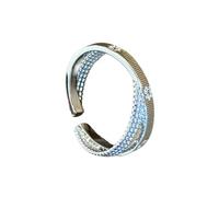 FackLOxc Anillos de citas Piedra vintage Diseño abierto Joyería para los dedos Textura de aleación Presente Joyería para los dedos Textura de aleación Adecuado para uso informal y formal