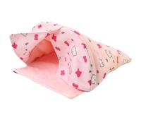 FackLOxc Casa pequeña para escondites para Mascotas Cama de Descanso para roedores Chinchillas y Animales Refugio para hámster Cueva Nido y cálido con Forro para Chinchillas y Animales
