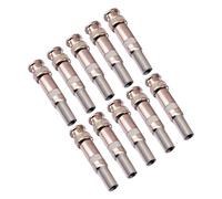 FackLOxc Conector Macho BNC, Tornillo de compresión para cámara CCTV, Accesorios de Ajuste de compresión, Adaptador de vídeo BNC de Metal