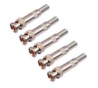 FackLOxc Conector Macho BNC, Tornillo de compresión para cámara CCTV, Accesorios de Ajuste de compresión, Adaptador de vídeo BNC de Metal