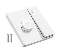 FackLOxc Controlador Velocidad del Ventilador Techo Oculto con Interruptor Velocidad del Ventilador Interruptor Control Ventilador Eléctrico Cuadrado