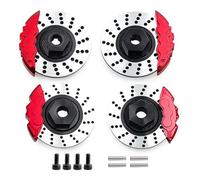 FackLOxc Cubos del Automóvil Control Remoto 4 Backet Metal Espaciador Disco Disco Freno para 1/10 En Modelos Carreteras