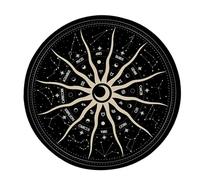 FackLOxc Divinaciones Dowsing Mat Ratón Pad Constelaciones Astrología Péndulos Tabla Media Equilibrio Meditaciones Decoración Pad Witchcrafts Suministros Decoración del Escritorio