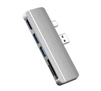 FackLOxc Estaciones de acoplamiento USB de aluminio para Pro4 5 6 con salida 4K a 30Hz y ranuras para tarjetas