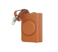 FackLOxc Estuche para cámara de PU Resistente a Impactos Protector portátil Negro/marrón Textura de Adecuado para Uso del Modelo C210R Bolso de de PU Vintage
