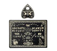 FackLOxc Gran Tablero Espíritus Madera Tablero Conversación con Pendores Planchette Dowsing Divination Tablero Mensajes Brujas Brujería Tablero Conversación con Planchette Reuniones del