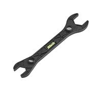 FackLOxc Llave multifuncional de doble cabeza, mano de obra fina para herramienta manual con nivel de burbuja, herramientas de plomería, llave inglesa, reparación de llave de baño multifuncional