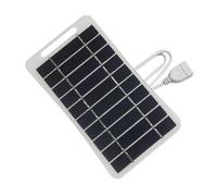 FackLOxc Panel Solar 5V 2W USB para Ventilador portátil, Ventiladores, Luces LED, electrónica para Exteriores, Placa de Carga USB Resistente a la Intemperie
