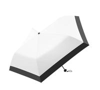 FackLOxc Paraguas plegable con 5 varillas y 3 colores clásicos, sombrilla fácil de transportar para uso diario y actividades aire, sombrilla para lluvia y