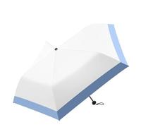 FackLOxc Paraguas plegable con 5 varillas y 3 colores clásicos, sombrilla fácil de transportar para uso diario y actividades aire, sombrilla para lluvia y