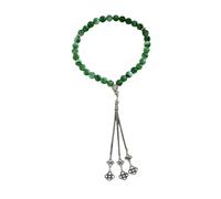 FackLOxc Pulsera de cuentas de oración de color resistente y simple para meditación y relajación Accesorio de pulsera de aleación y de piedra natural Pulsera minimalista con cuentas