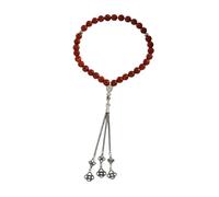 FackLOxc Pulsera de cuentas de oración de color resistente y simple para meditación y relajación Accesorio de pulsera de aleación y de piedra natural Pulsera minimalista con cuentas