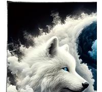 FackLOxc Tarots Manteles Altares Tela Dragón/Lobo Astrología Divinaciones Tapiz Tela Decoración Pared Dragón/Patrón Lobo Card
