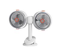 FackLOxc Ventilador de recargable con diseño de motor distintivo, opciones de montaje flexibles y modo de ajustable, ventilador para cochecito